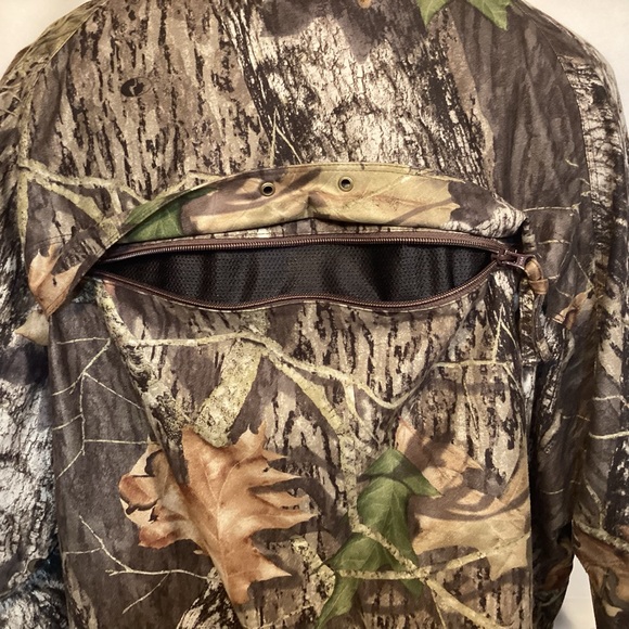 Gamehide Hunting Camouflage Jacket Mossy Oak Break Up removable hood Mens XXL - Picture 10 of 16